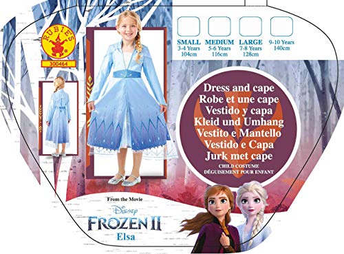 Frozen 2 Premium Disfraz Elsa Travel, M, Multicolor, (Rubie'S 300464-M)