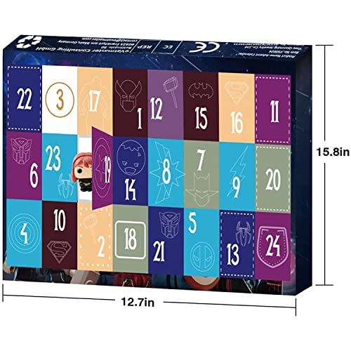 FTIK Calendario de Adviento Marvel 2021, Calendario de Adviento SuperhéRoes, Caja Ciega de Juguetes, Marvel Avengers Figuras, Caja Misteriosa, Caja Sorpresa Sorpresa Juguetes