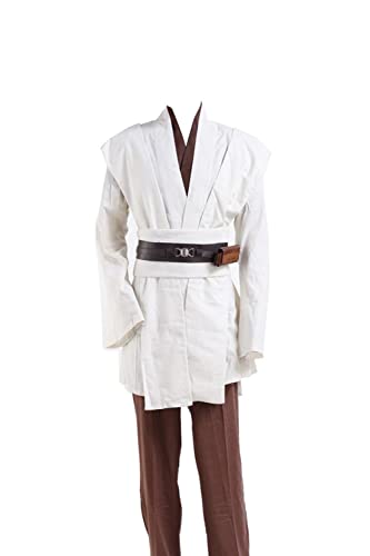 Fuman Kenobi Jedi Tunic Cosplay Disfraz Jedi para adultos y hombres