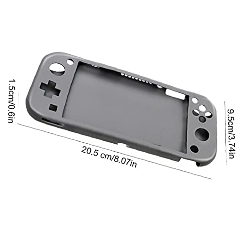 Funda protectora de la consola, para Nintendo Switch Lite, Funda protectora de silicona compatible con Nintendo Switch Lite Console Anti-Scratch Cover Grey