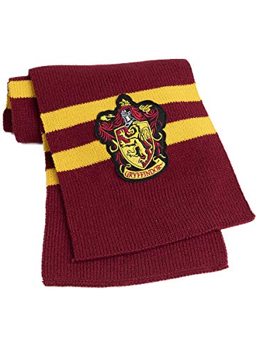 Funidelia | Bufanda Harry Potter Gryffindor Oficial para Hombre y Mujer ▶ Hogwarts, Magos, Películas & Series - Color: Granate, Accesorio para Disfraz - Licencia: 100% Oficial