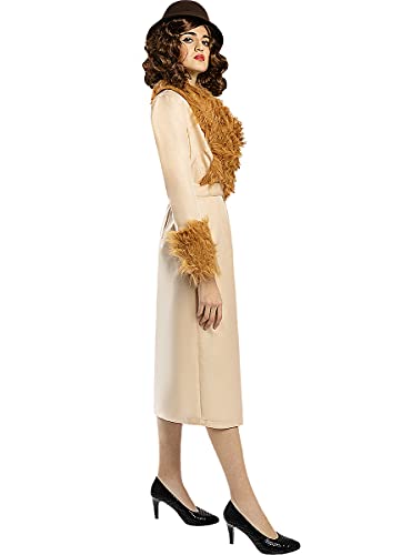 Funidelia | Disfraz de Ada Shelby - Peaky Blinders para Mujer Talla L ▶ Años 20, Películas & Series, Gangster - Color: Beige - Divertidos Disfraces y complementos