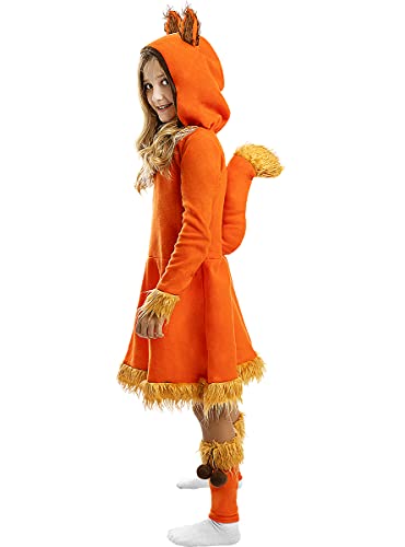 Funidelia | Disfraz de Zorro para niña Talla 5-6 años ▶ Animales - Color: Naranja - Divertidos Disfraces y complementos para Carnaval y Halloween