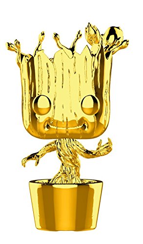 Funko 33514 POP Bobble: Marvel: Marvel Studios 10: Groot (Chrome)