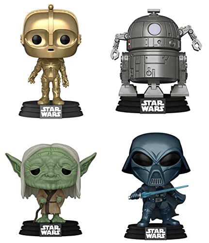 Funko 58868 POP Star Wars: Retro Star Wars- 4PK (Amazon Exclusive)