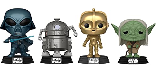 Funko 58868 POP Star Wars: Retro Star Wars- 4PK (Amazon Exclusive)