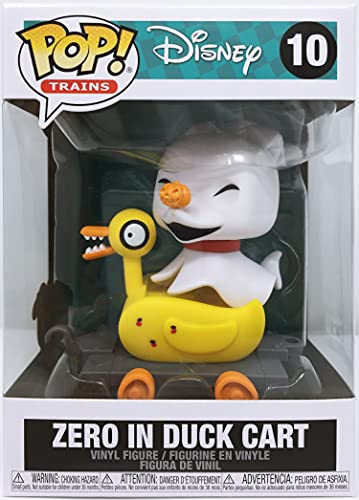 Funko- Pop Disney: Nightmare Before Christmas Train-Zero in Duck Cart Figura Coleccionable, Multicolor (50633)