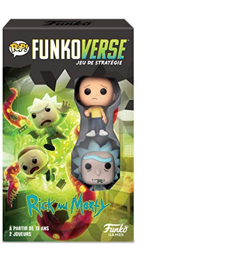 Funko- Pop Funkoverse: Rick and Morty Interdimensional Conflict Board Game, 43484, Multicolor