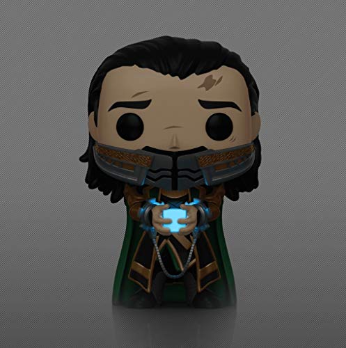 Funko Pop! Marvel: Avengers Endgame - Loki con Tesseract que brilla en la oscuridad