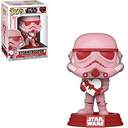 Funko- Pop Star Wars Valentines Stormtrooper con Heart Juguete coleccionable, Multicolor (52873)