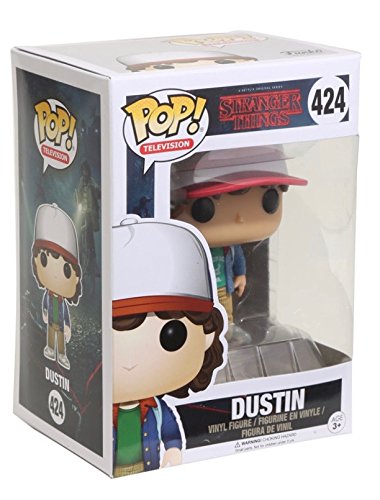 Funko Pop Stranger Things Dustin Figura de Vinilo, Multicolor, Estándar (13323)