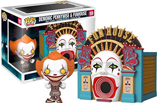 Funko- Pop Town: IT 2-Demonic Pennywise w/Funhouse Other License Balloon 15 Collectible Toy, Multicolor (45660)