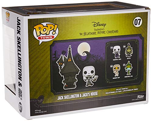 Funko - Pop! Town: Nightmare before Christmas - Jack Figurina de Vinil, Jack's House, Multicolor (42599)