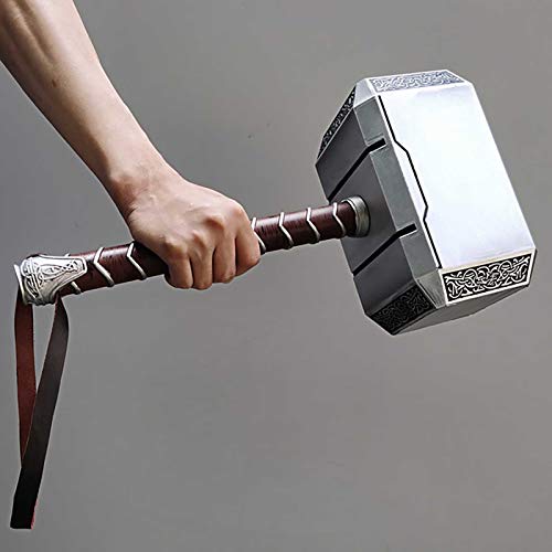 FYHCY Martillo de Thor Modelo Thor's Martillo TamañO Real Martillo 1: 1 Movie Prop Halloween Thor Hammer Kids Decorativo Cosplay Prop Super Hero para NiñOs Regalo CumpleañOs Navidad