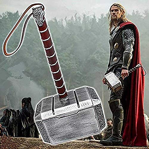 FYHCY Martillo de Thor Modelo Thor's Martillo TamañO Real Martillo 1: 1 Movie Prop Halloween Thor Hammer Kids Decorativo Cosplay Prop Super Hero para NiñOs Regalo CumpleañOs Navidad