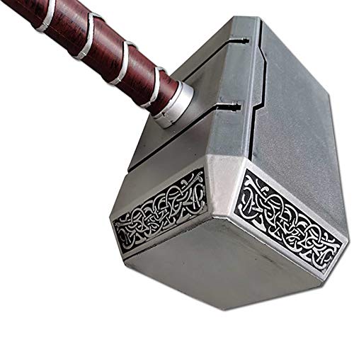 FYHCY Martillo de Thor Modelo Thor's Martillo TamañO Real Martillo 1: 1 Movie Prop Halloween Thor Hammer Kids Decorativo Cosplay Prop Super Hero para NiñOs Regalo CumpleañOs Navidad