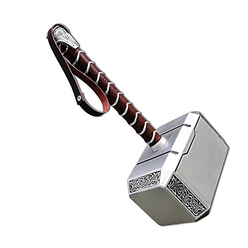 FYHCY Martillo de Thor Modelo Thor's Martillo TamañO Real Martillo 1: 1 Movie Prop Halloween Thor Hammer Kids Decorativo Cosplay Prop Super Hero para NiñOs Regalo CumpleañOs Navidad