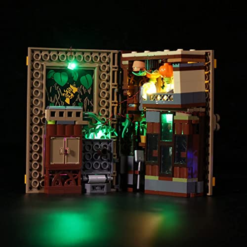 FZXL Kit de iluminación LED compatible con Lego Harry Potter Hogwarts Moment: Herbology Class 76382 (LED incluido, sin kit Lego) (clase de herbología)