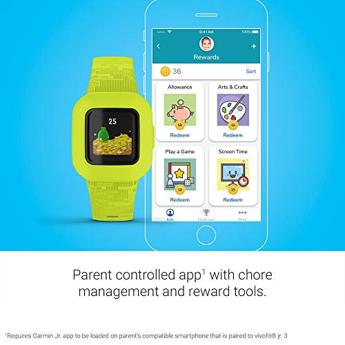 Garmin vivofit jr. 3 - Monitor de Actividad para niños, Camuflaje (verde)
