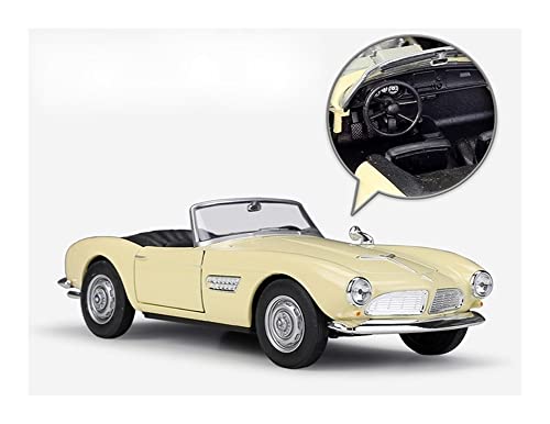 GEBAN Vehículo a Escala Escala 1: 24 para BMW 507 Diecast Coche Deportivo Simulador Coche Juguete Modelo Coche Aleación Metal Coche Juguete Clásico para Colección Regalos para Niños (Color : White1)