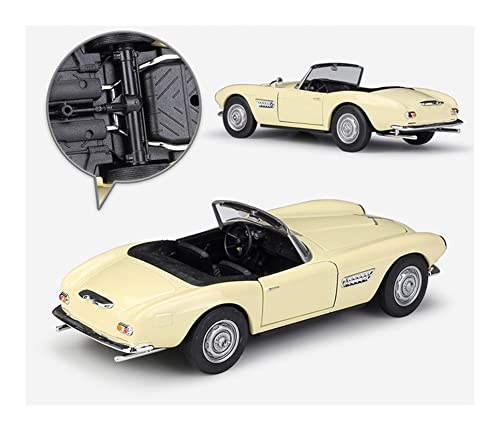 GEBAN Vehículo a Escala Escala 1: 24 para BMW 507 Diecast Coche Deportivo Simulador Coche Juguete Modelo Coche Aleación Metal Coche Juguete Clásico para Colección Regalos para Niños (Color : White1)