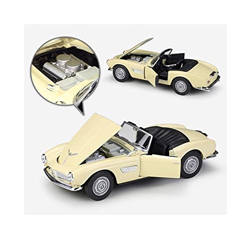 GEBAN Vehículo a Escala Escala 1:24 para BMW 507 Diecast Coche Deportivo Simulador Coche Juguete Modelo Coche Aleación Metal Coche Juguete Clásico para Colección Regalos para Niños (Color : Red)