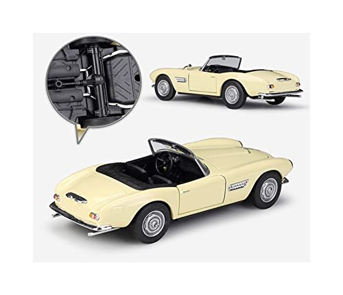 GEBAN Vehículo a Escala Escala 1:24 para BMW 507 Diecast Coche Deportivo Simulador Coche Juguete Modelo Coche Aleación Metal Coche Juguete Clásico para Colección Regalos para Niños (Color : Red)