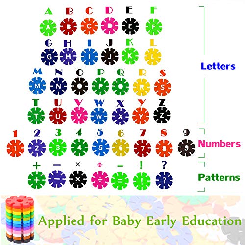 Genossen Juegos de Bloques Juguete Copo de Nieve Cerebro Escamas Edificio apilando Bloques educativos Juguetes Conjunto de 500 Piezas