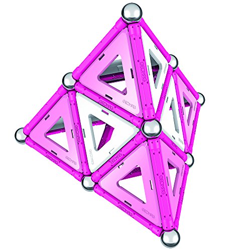 Geomag Pink Construcciones magnéticas y juegos educativos, 68 Piezas (342), Multicolor