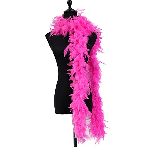 GIAMA 2yards Natural Fluffy Feather Boas Disfraz Party Decorativo Blanco Plumas Mantón para Artesanías Pullo De Bufanda De Boda