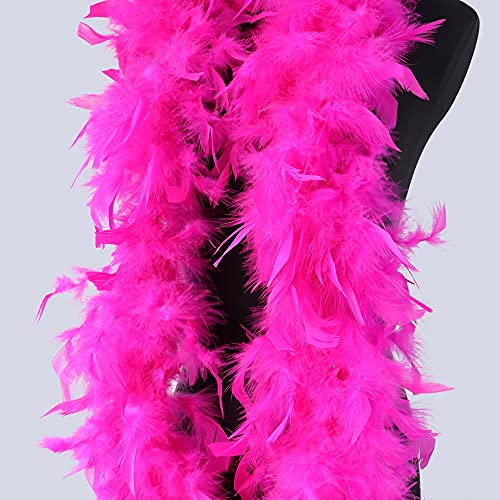 GIAMA 2yards Natural Fluffy Feather Boas Disfraz Party Decorativo Blanco Plumas Mantón para Artesanías Pullo De Bufanda De Boda