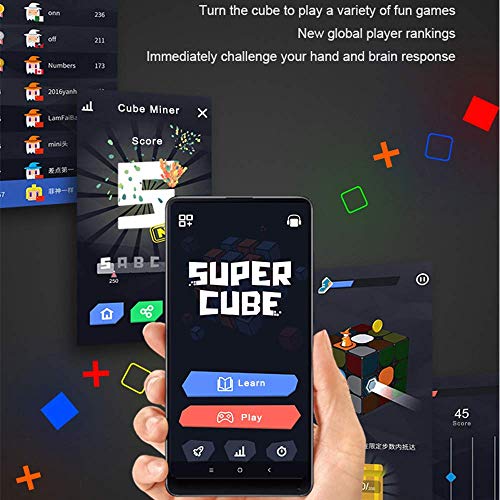 Giiker I3S Super Magic Cube Aprende con diversión - Conexión Bluetooth - Detección de detección - App en Tiempo Real de sincronización, Juguete de Desarrollo Intelectual