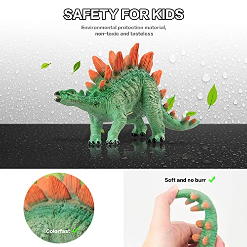 GizmoVine Dinosaurios Juguetes para NiñOs y NiñAs de 2 AñOs en Adelante,4 Piezas de Gran TamañO 28-35 Cm Figuras de Animales Juguetes Educativos para BebéS Animales Juguetes Regalos con Sonido