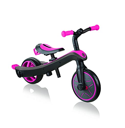 GLOBBER Triciclo y draisía Todo en uno, Trike Explorer 4 en 1, Rosa