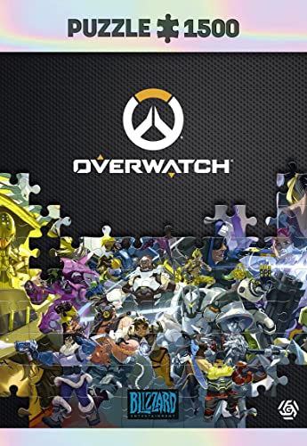 Good Loot Overwatch: Heroes Collage | Puzzle 1500 Piezas | Incluye póster y Bolsa | 85 x 58 | Videojuego | Rompecabezas para Adultos y Adolescentes | para Navidad y Regalos | Decoración