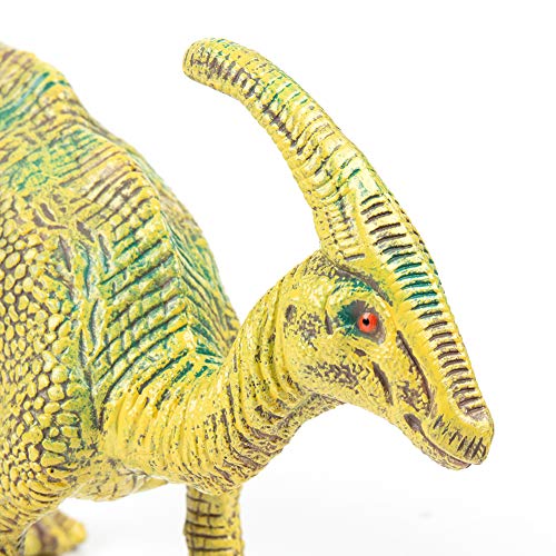 Gran dinosaurio juguete plástico Jurassic World Figura de dinosaurio realista Modelo educativo Figura animal realista Carnotaurus Stegosaurus Triceratops Playset Cognitivo Toy (Parasaurolophus verde)