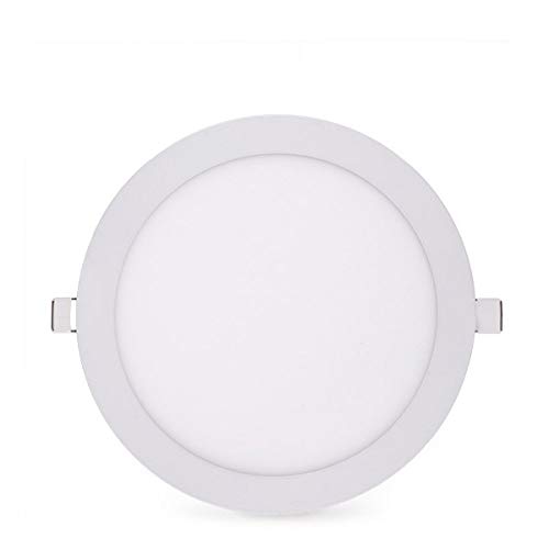 Greenice | Placa de LEDs Circular 170Mm 12W 860Lm 30.000H | Lámpara LED | Downlight LED | Panel LED Techo | Oficina, Fábrica, Pasillos, Baños | Blanco Cálido