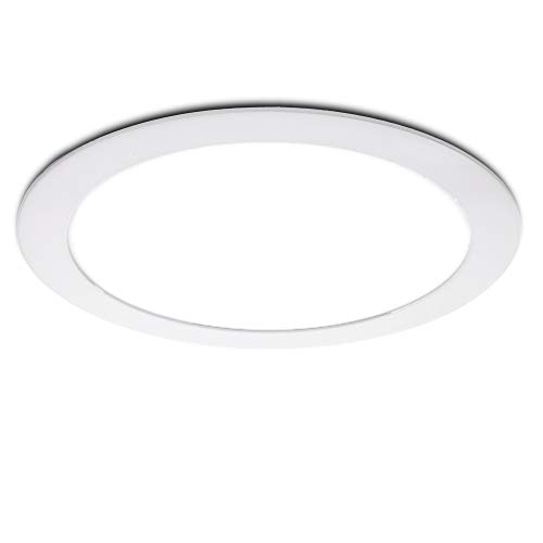 Greenice | Placa de LEDs Circular 170Mm 12W 860Lm 30.000H | Lámpara LED | Downlight LED | Panel LED Techo | Oficina, Fábrica, Pasillos, Baños | Blanco Cálido