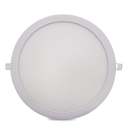 Greenice | Placa de LEDs Circular 295Mm 25W 2000Lm 30.000H | Lámpara LED | Downlight LED | Panel LED Techo | Oficina, Fábrica, Pasillos, Baños | Blanco Natural