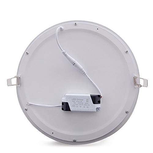 Greenice | Placa de LEDs Circular 295Mm 25W 2000Lm 30.000H | Lámpara LED | Downlight LED | Panel LED Techo | Oficina, Fábrica, Pasillos, Baños | Blanco Natural