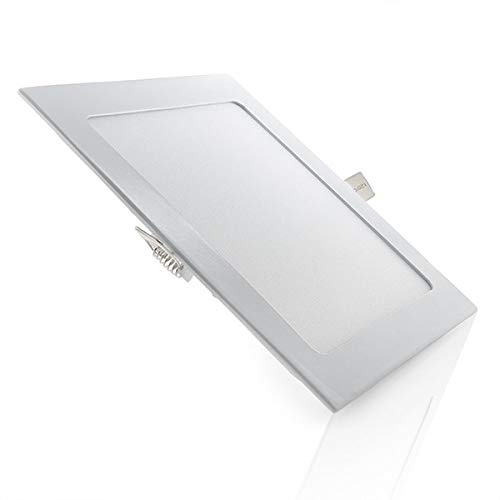 Greenice | Placa de LEDs Cuadrada 225Mm 18W 1350Lm 30.000H | Lámpara LED | Downlight LED | Panel LED Techo | Oficina, Fábrica, Pasillos, Baños | Blanco Frío