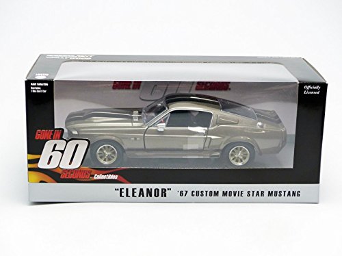 Greenlight coleccionables - 18220 - Ford Mustang Shelby - GT 500 Custom - Eleanor - Escala 1/24 - Metal Gris / Negro