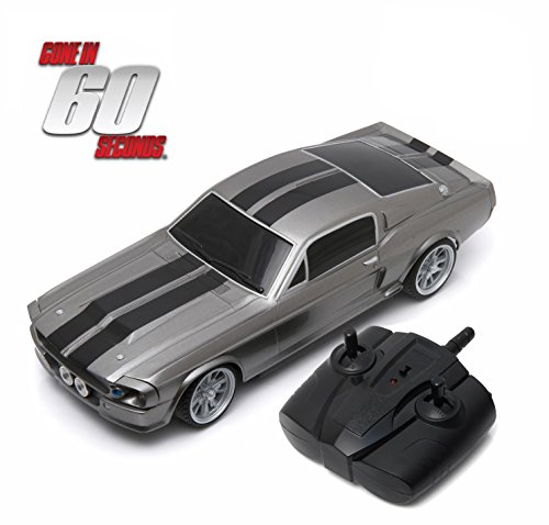 Greenlight-Vehículo Teledirigido 1967 Mustang Eleanor 1:18, Color Gris métal/Noir (91001)