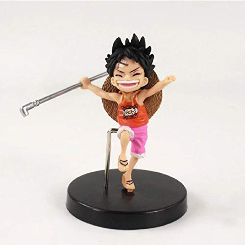 GSDGSD 3 Piezas Anime una Pieza Tres Hermanos Luffy Sabo Ace Childhood Ver. Figura de acción de PVC Modelo de Juguete