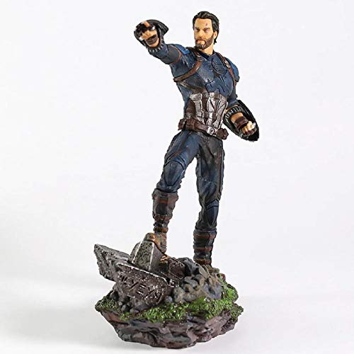 GSDGSD Captian America/Black Widow Avengers Infinity War PVC Estatua Figura de colección Modelo de Juguete