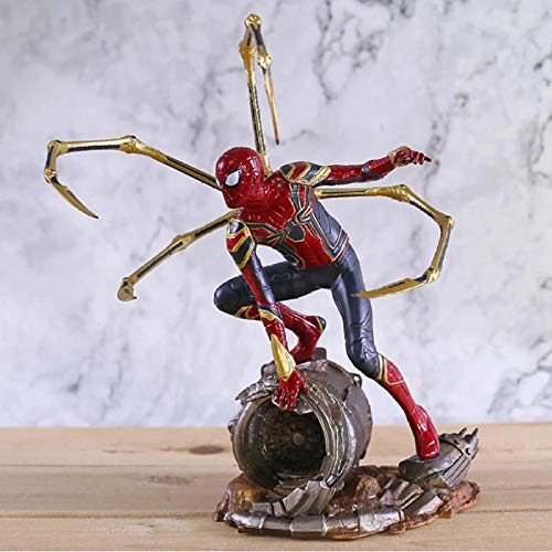 GSDGSD Vengadores Infinity War Iron Spider Man Estatua Anime Spiderman PVC Figura de acción muñeca Modelo Coleccionable