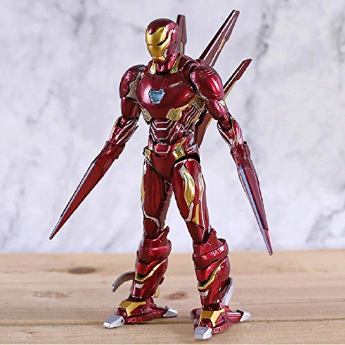 GSDGSD Vengadores Infinity War Mk50 Nano Arma Iron Man Figura de acción Movil Anime PVC