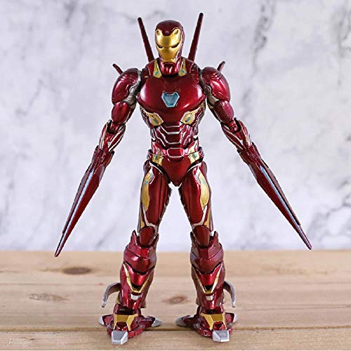 GSDGSD Vengadores Infinity War Mk50 Nano Arma Iron Man Figura de acción Movil Anime PVC