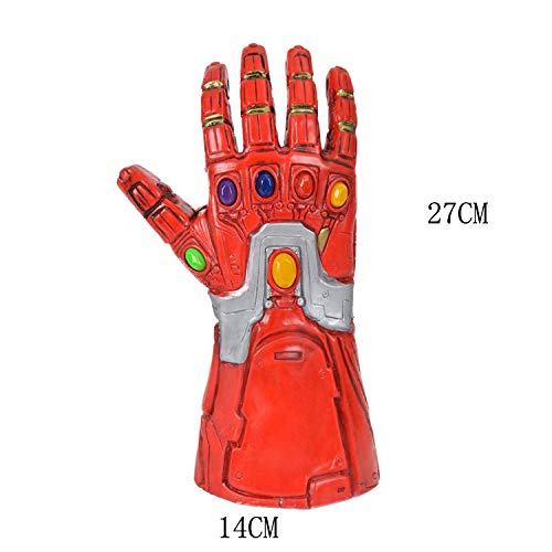 Guantes de hombre de hierro para niños, guantelete infinito con luz LED, accesorios de disfraces