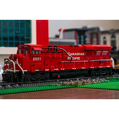 GUDA Tren eléctrico de ingeniería, modelo de bloques de construcción, 1797 piezas, 8Wide ES44AC BNSF, juguete para adultos y niños, compatible con Lego, diseñado por Barduck